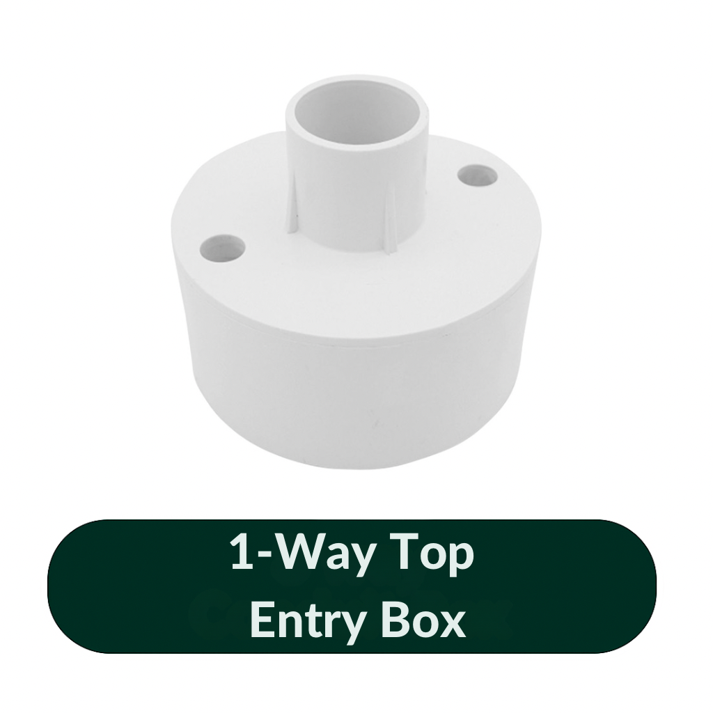1-way top entry loopin box