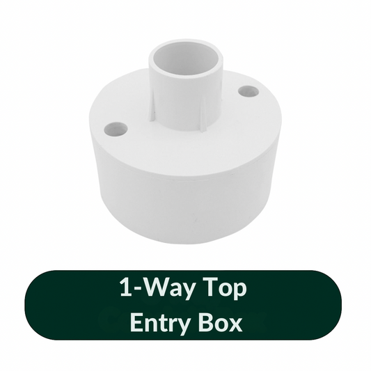 1-way top entry loopin box